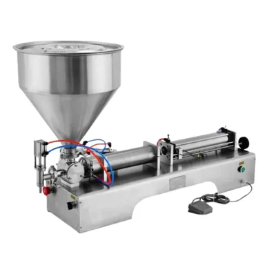 High Speed Single Head 10-100ml Paste Filling Machine for Cream Filling with SS Body